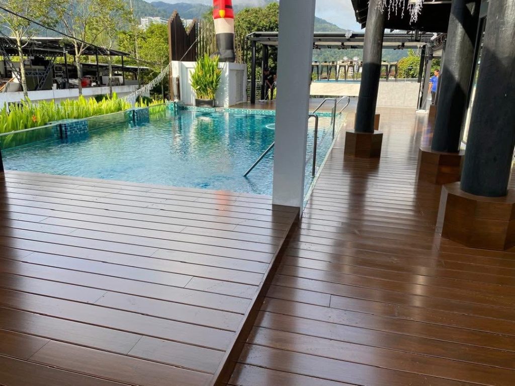 poolside decking